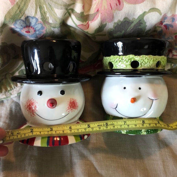YANKEE CANDLE Set-2 Snowman Winter WaxMelts TART Warmer Holiday Christmas Snow - Picture 14 of 15